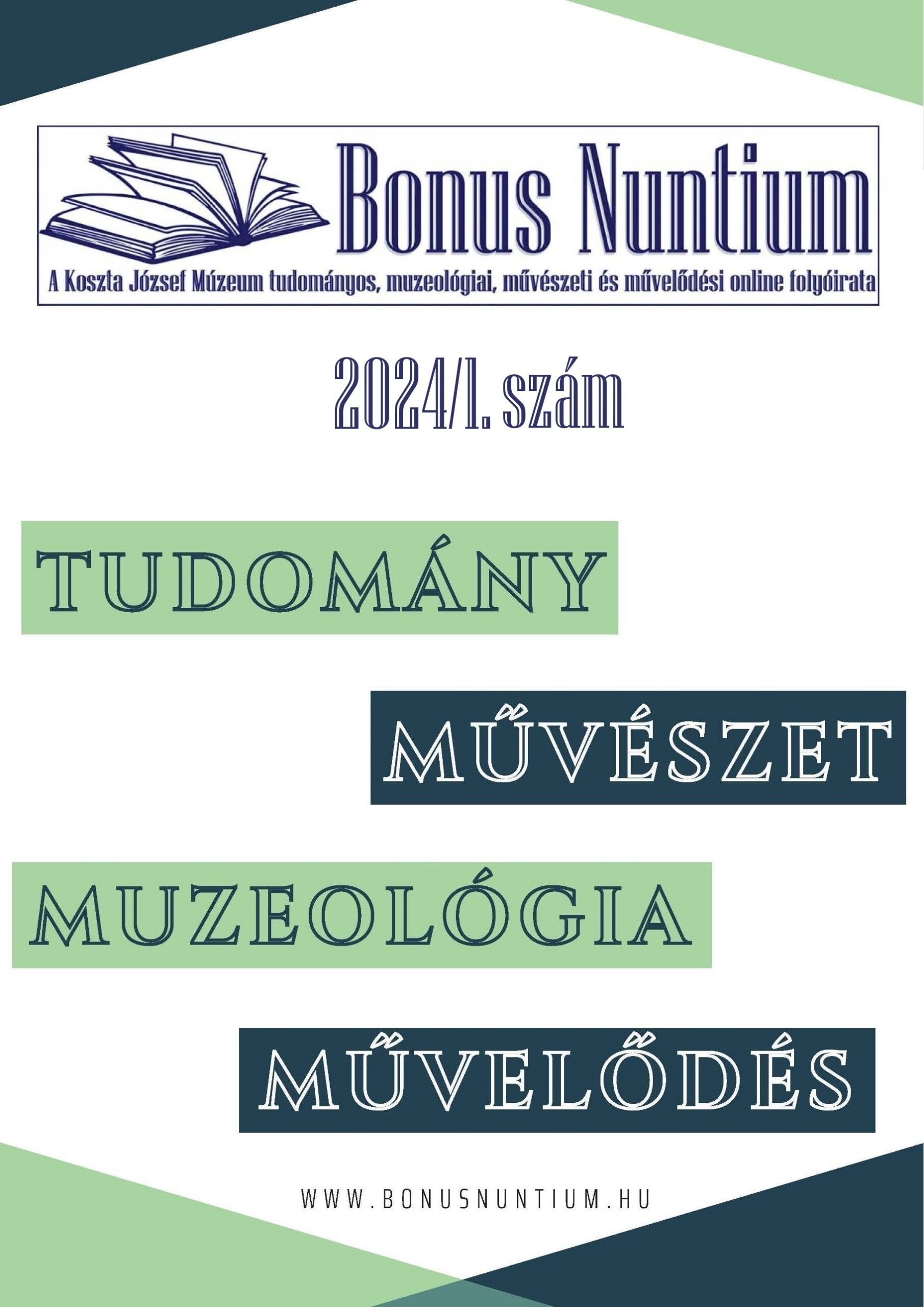 Bonus Nuntium 2024 első számának borítója